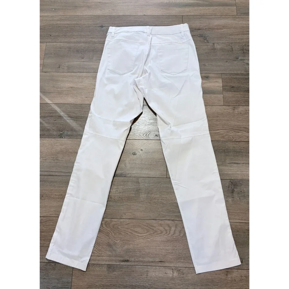 Lululemon ABC Mens 30X33 Taper Warpstreme Golf Casual Stretch Pants White
